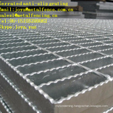 Hot dip galvanized steel grating